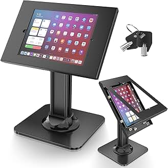 Heavy Duty iPad Security Stand with Swivel and Tilt
