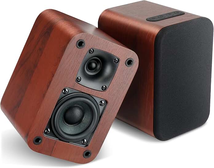 Bluetooth bookshelf speakers with 40W power and 2.75-inch woofer