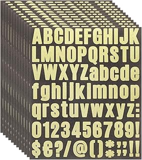 912-Piece Glitter Letter Sticker Set for Crafts and Decor