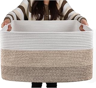 Large Rectangle Woven Basket for Storage