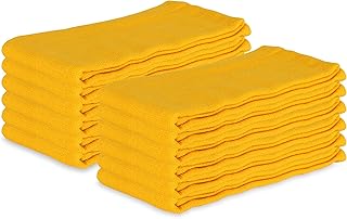 Pack of 12 Lint-Free Absorbent Cotton Cleaning Towels