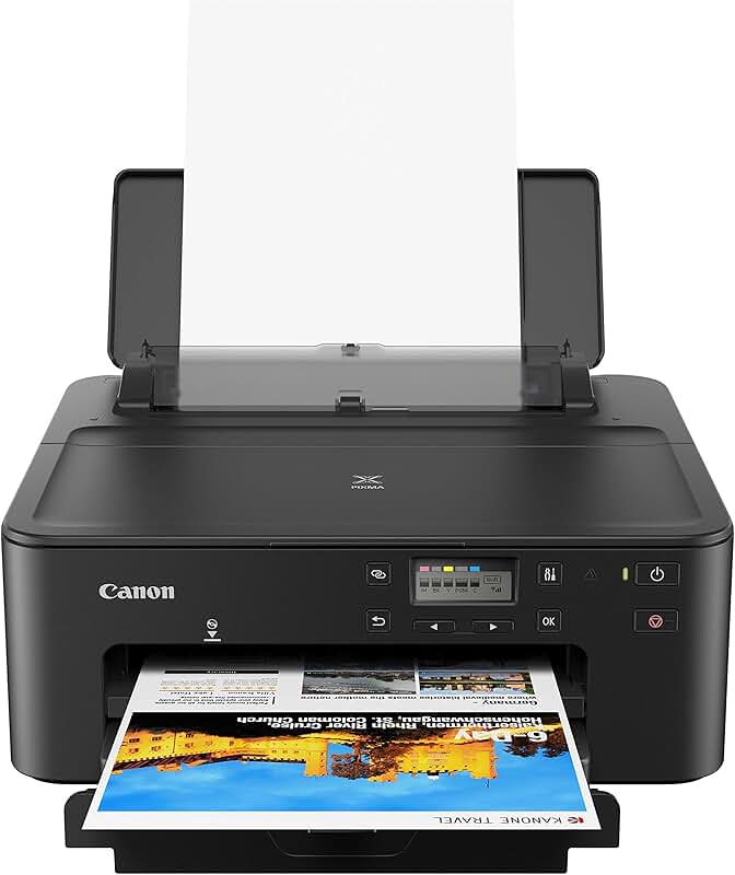 Wireless single-function printer with mobile printing in black