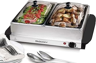 Dual 2.5 Qt Buffet Server with Temperature Control