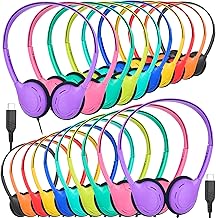 Bulk Type C Wired Headphones for Kids, 20 Pack