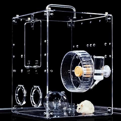Small acrylic cage for hamsters and rodents