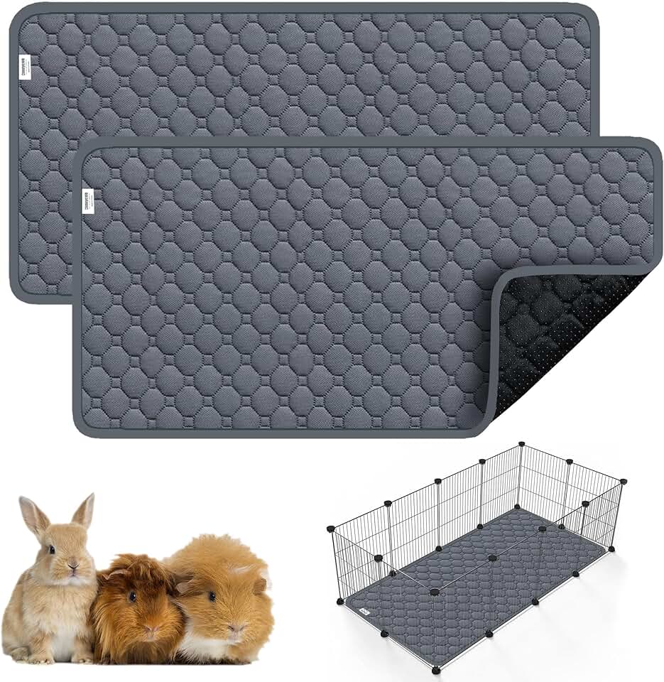 Washable Guinea Pig Cage Liners, 59x31in, 2 Pack