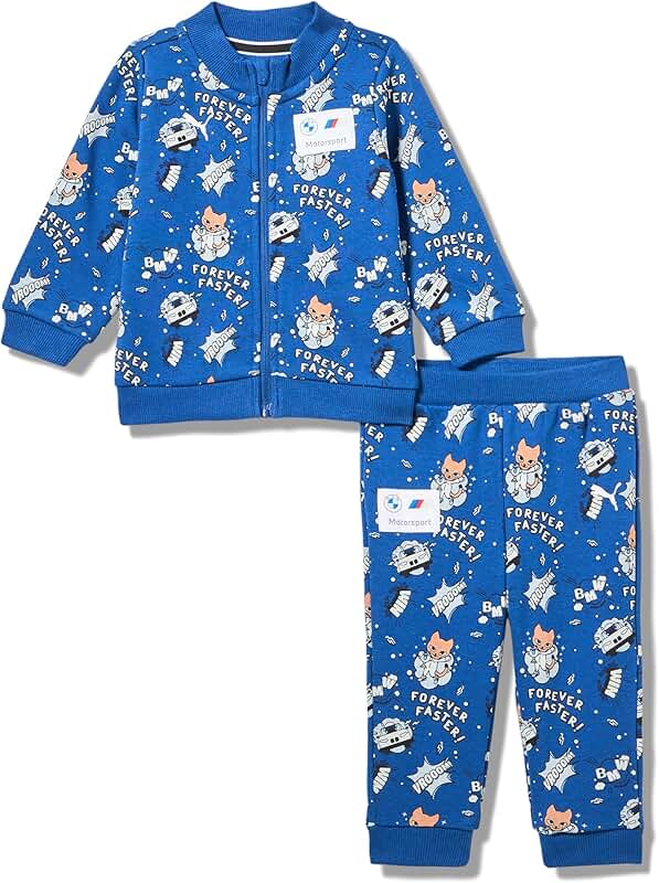 Unisex Baby Motorsport Sweatshirt and Pants Set
