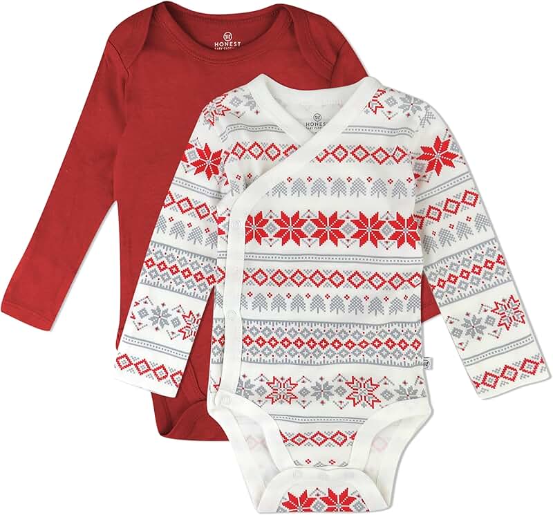 Multipack Organic Cotton Long Sleeve Baby Bodysuits