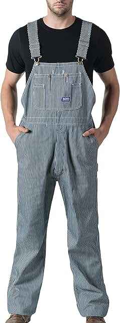 Men's Hickory Stripe Bib Overall