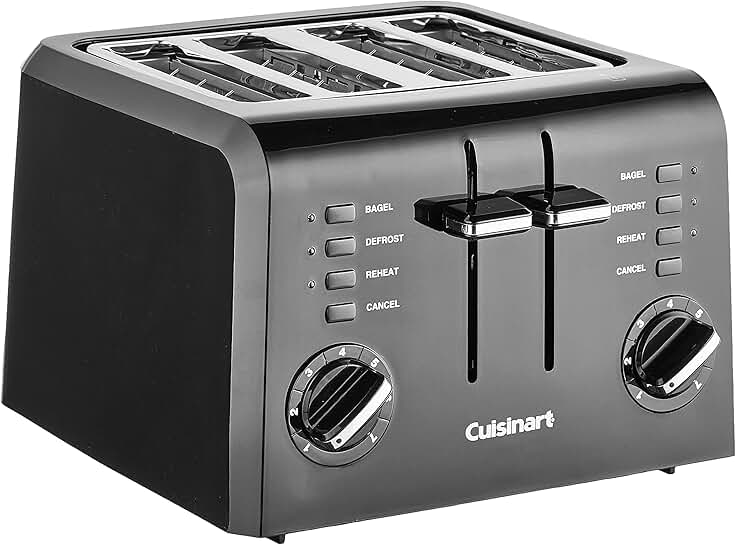 4-Slice Compact Plastic Toaster