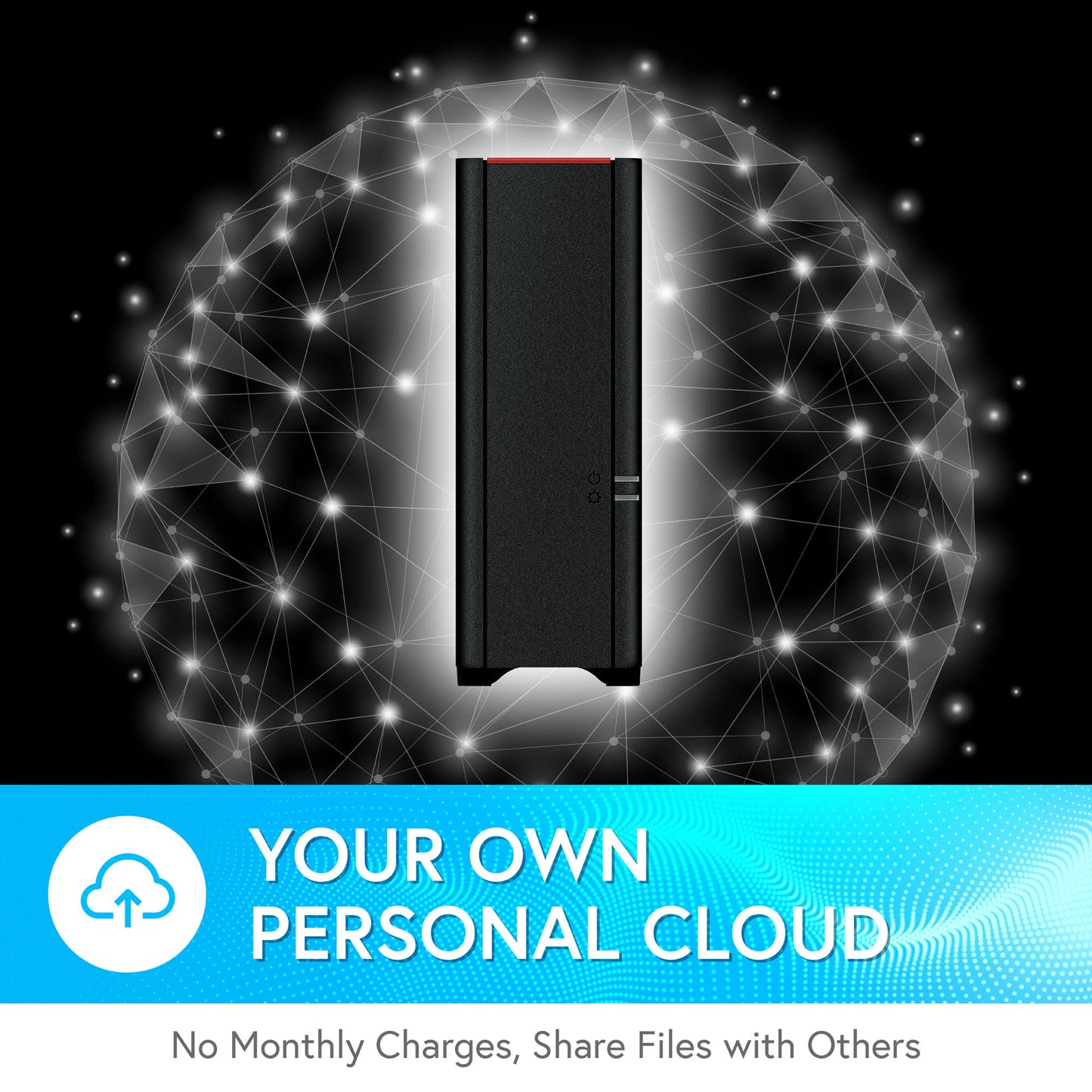 LinkStation 210 4TB 1-Bay NAS Network Attached Storage with HDD Hard Drives Included NAS Storage That Works as Home Cloud or Network Storage Device for Home