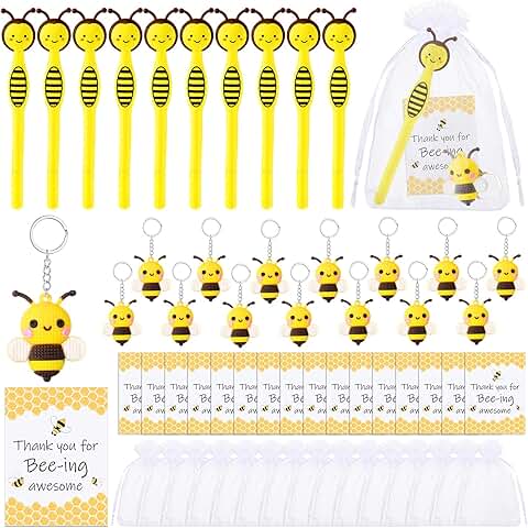 15 Employee Appreciation Gift Set with Pens, Keychains, Cards, and Bags