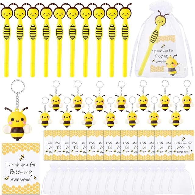 15 Employee Appreciation Gift Set with Pens, Keychains, Cards, and Bags