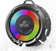Waterproof Bluetooth Shower Speaker with Light and Long Battery