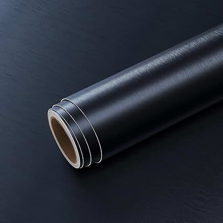 Brushed Navy Blue Stainless Steel Contact Paper, 32"x118"