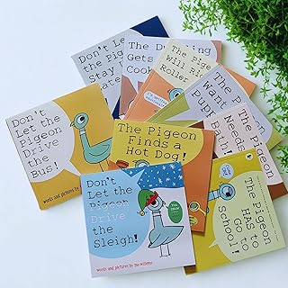 Set of 9 Pigeon Books by Mo Willems