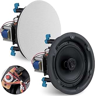 8-inch 2-Way Ceiling and Wall Mount Speaker, 600W