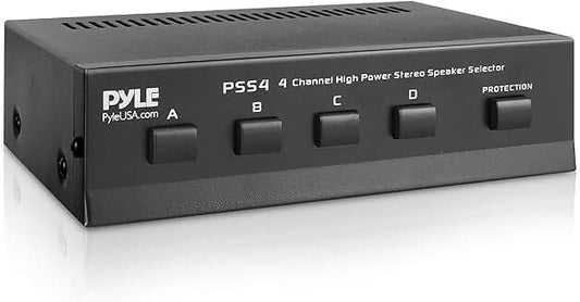 4-Zone Speaker Switch Selector for Multiple Speakers