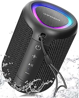 Wireless Bluetooth Speaker with Lights and Waterproof Design