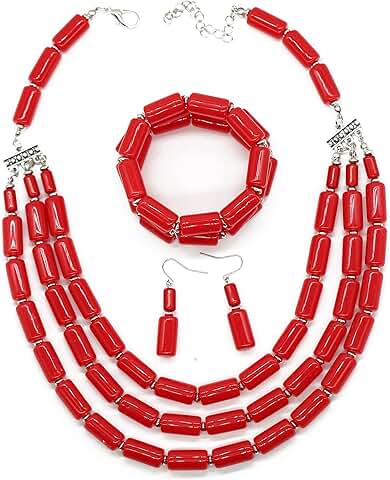 Handmade Multi-Layer Acrylic Bead Jewelry Set