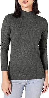 Women's Lightweight Mockneck Sweater in Plus Size