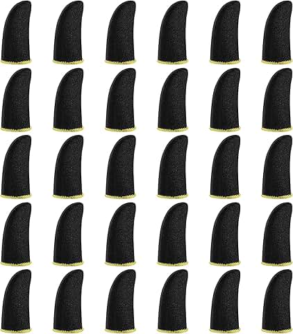 30 Pcs Breathable Finger Sleeves for Gaming