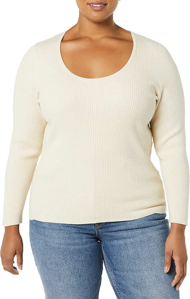 Women's Long-Sleeve Fine Gauge Stretch Sweater