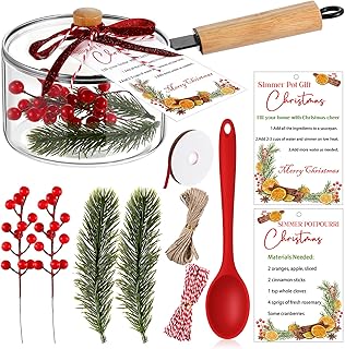 Christmas Simmer Pot Gift Set with Saucepan and Decor