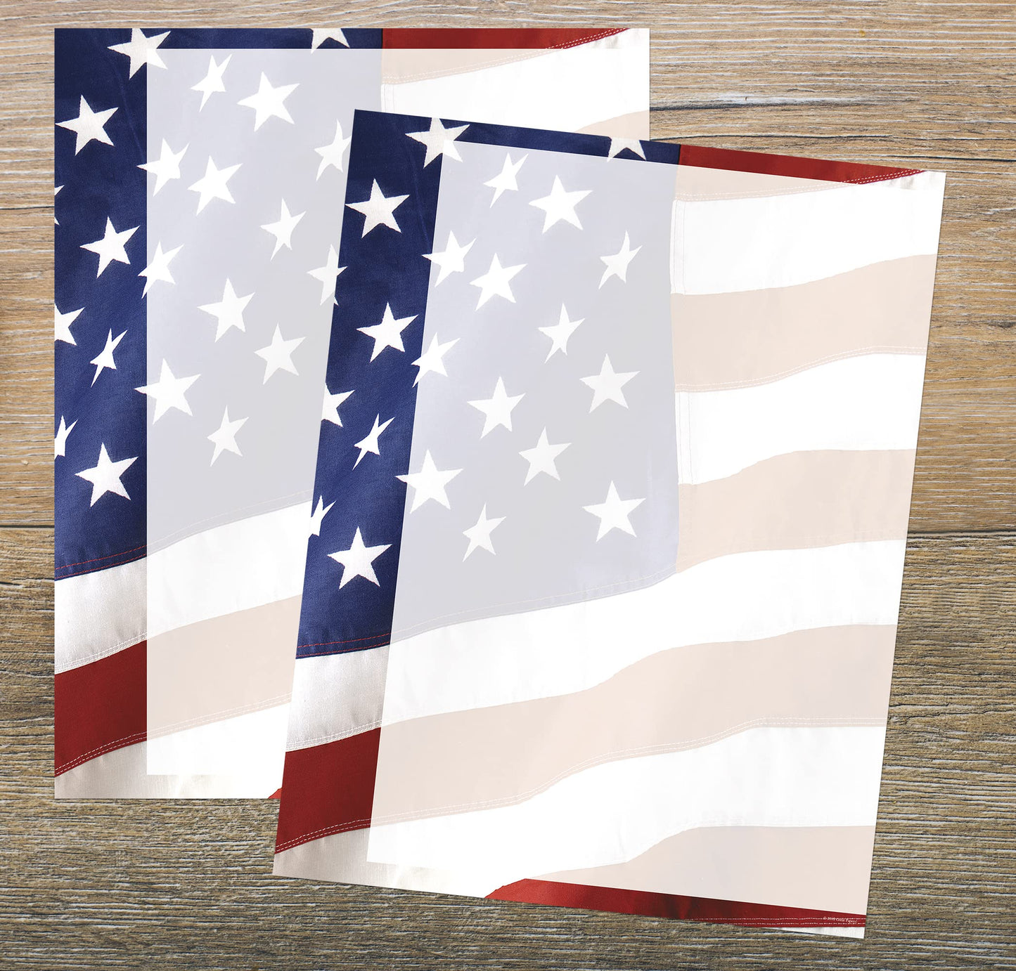 Old Glory letterhead paper, 8.5 x 11 inches, 80 sheets