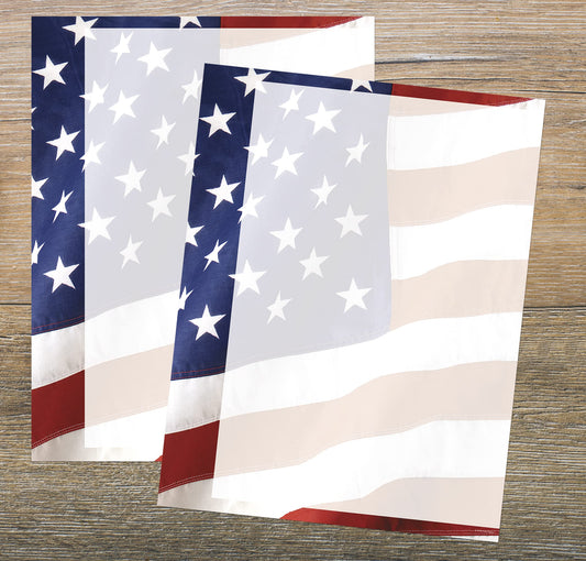 Old Glory letterhead paper, 8.5 x 11 inches, 80 sheets