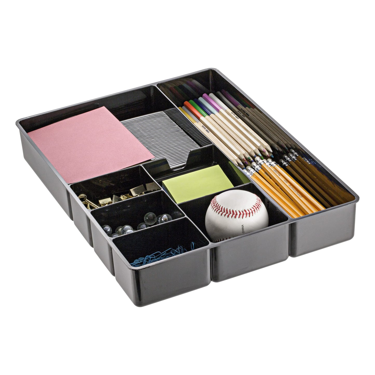 Deep Drawer Organizer Tray with 8 Compartments