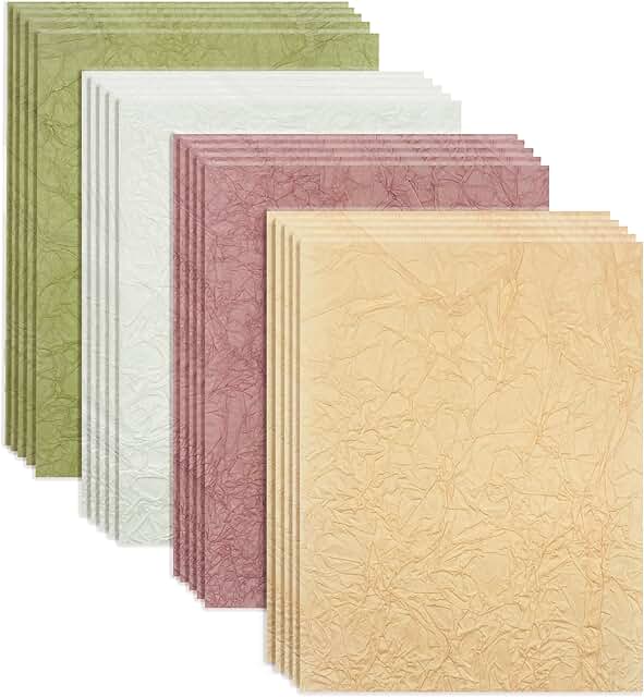 20 Sheets A5 Textured Mulberry Decorative Scrapbook Paper