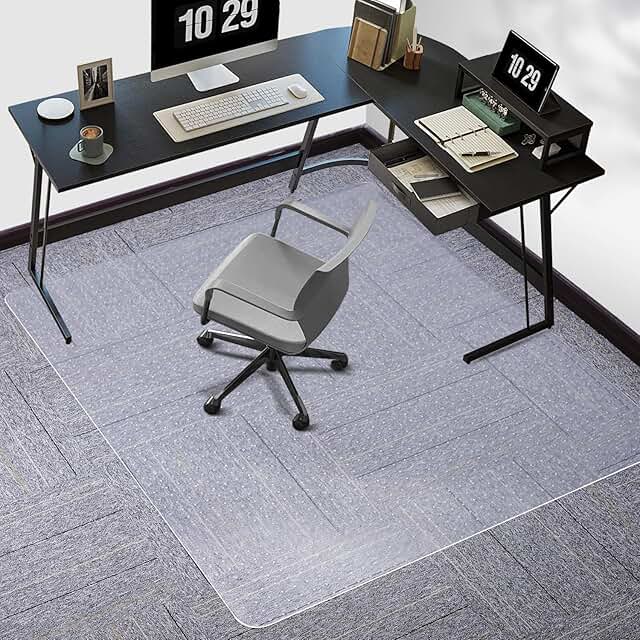 Large Clear Chair Mat for Carpeted Floors
