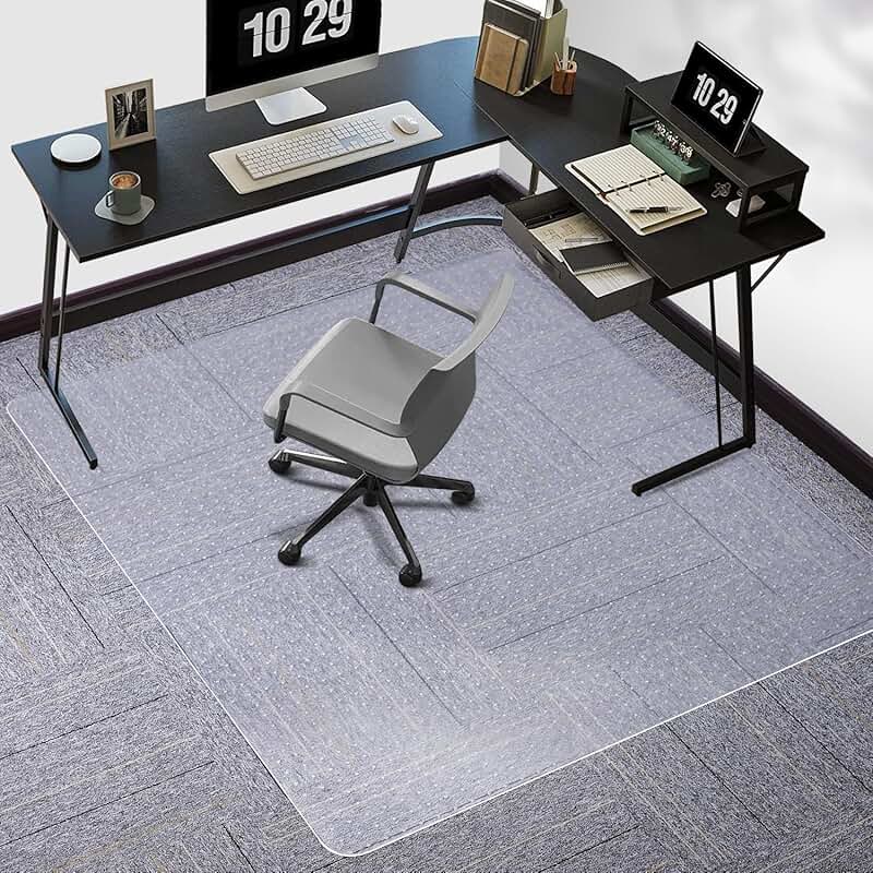 Large Clear Chair Mat for Carpeted Floors