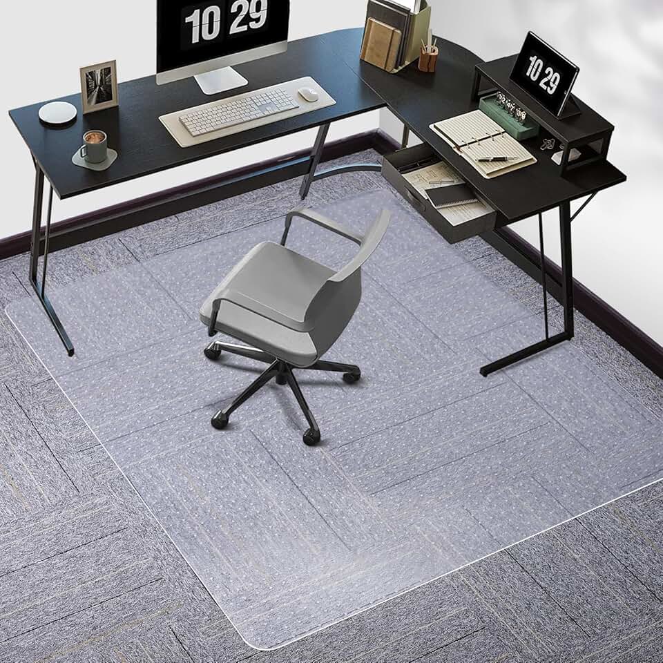 Large Clear Chair Mat for Carpeted Floors