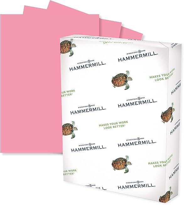 Cherry 20 lb Colored Printer Paper, 8.5 x 11, 500 Sheets