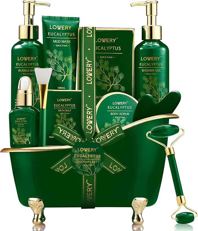 Eucalyptus Spa Gift Basket for Mom and Relaxation