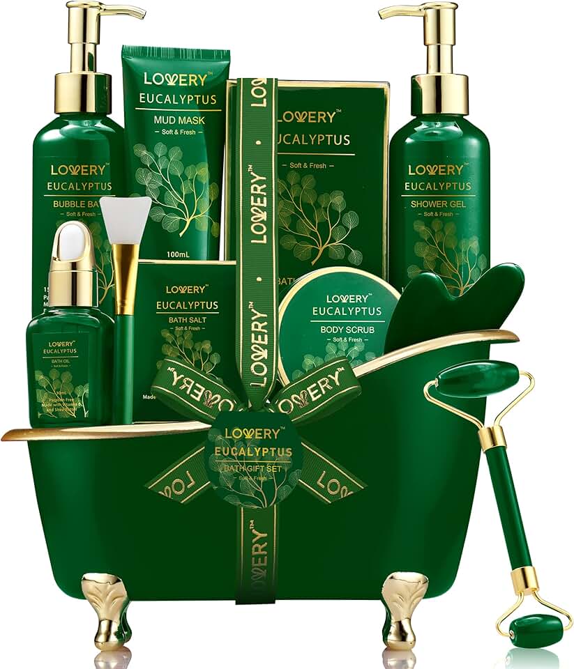 Eucalyptus Spa Gift Basket for Mom and Relaxation