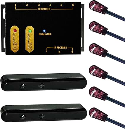 IR Repeater Kit with Dual Sensors, Remote Extender, 100 ft
