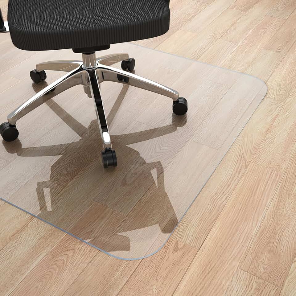 Clear 36x48 inch Office Chair Mat for Hardwood Floors