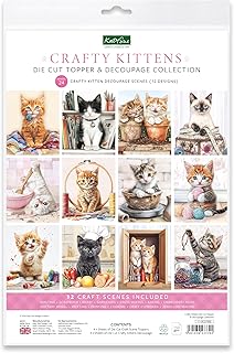 Kittens Die-Cut Card Toppers and Decoupage Collection
