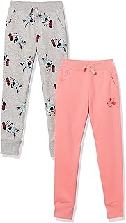 Girls' and Toddlers' Fleece Jogger Sweatpants, Pack of 2