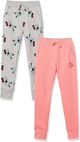 Girls' and Toddlers' Fleece Jogger Sweatpants, Pack of 2