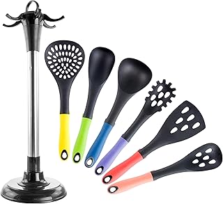 7-Piece Multi-Color Nylon Cookware Utensil Set