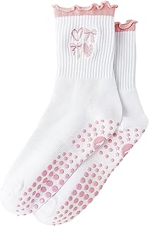 Cute Ruffle Cotton Grip Socks for Women