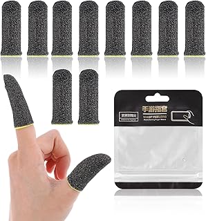 Set of five ultra-thin gaming finger sleeves