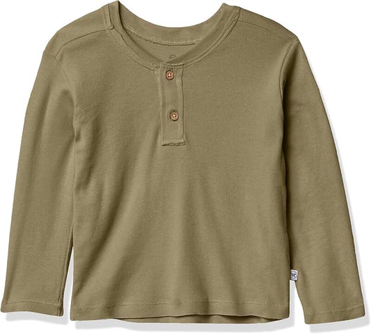 Long Sleeve Organic Cotton Henley for Infants