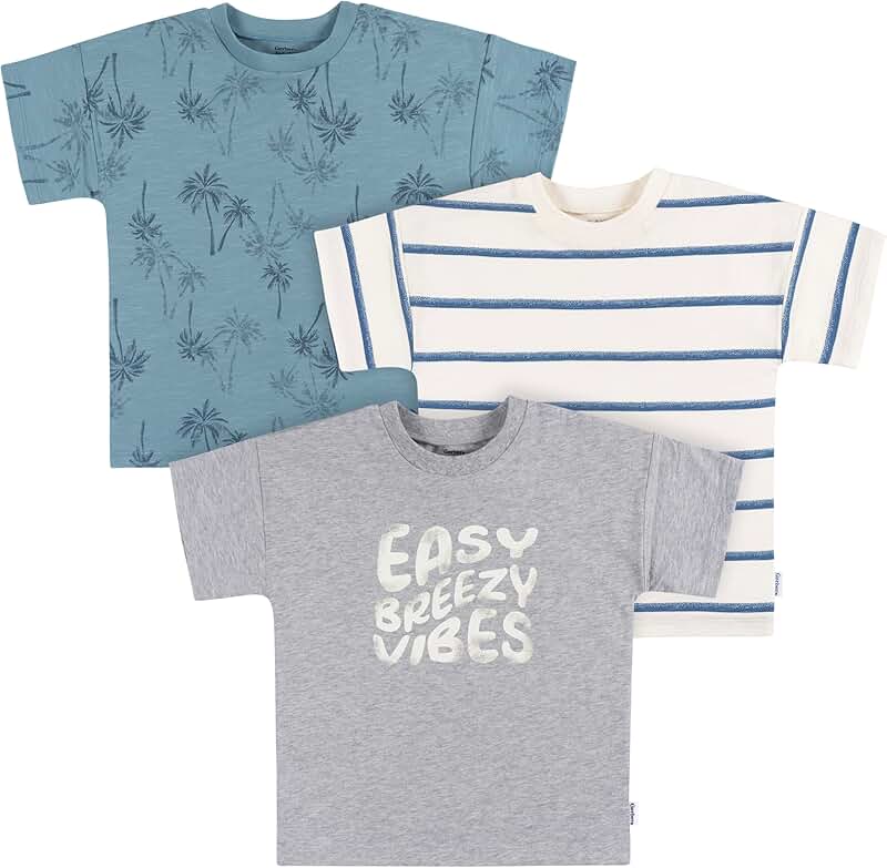Baby Boys' 3-Pack Short Sleeve Pocket Tees
