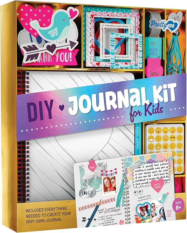 DIY Journal Kit for Girls, Fun Art & Crafts Set