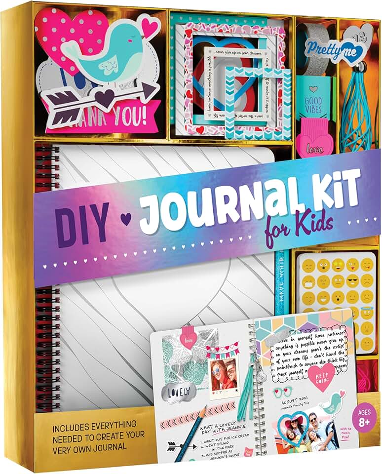 DIY Journal Kit for Girls, Fun Art & Crafts Set